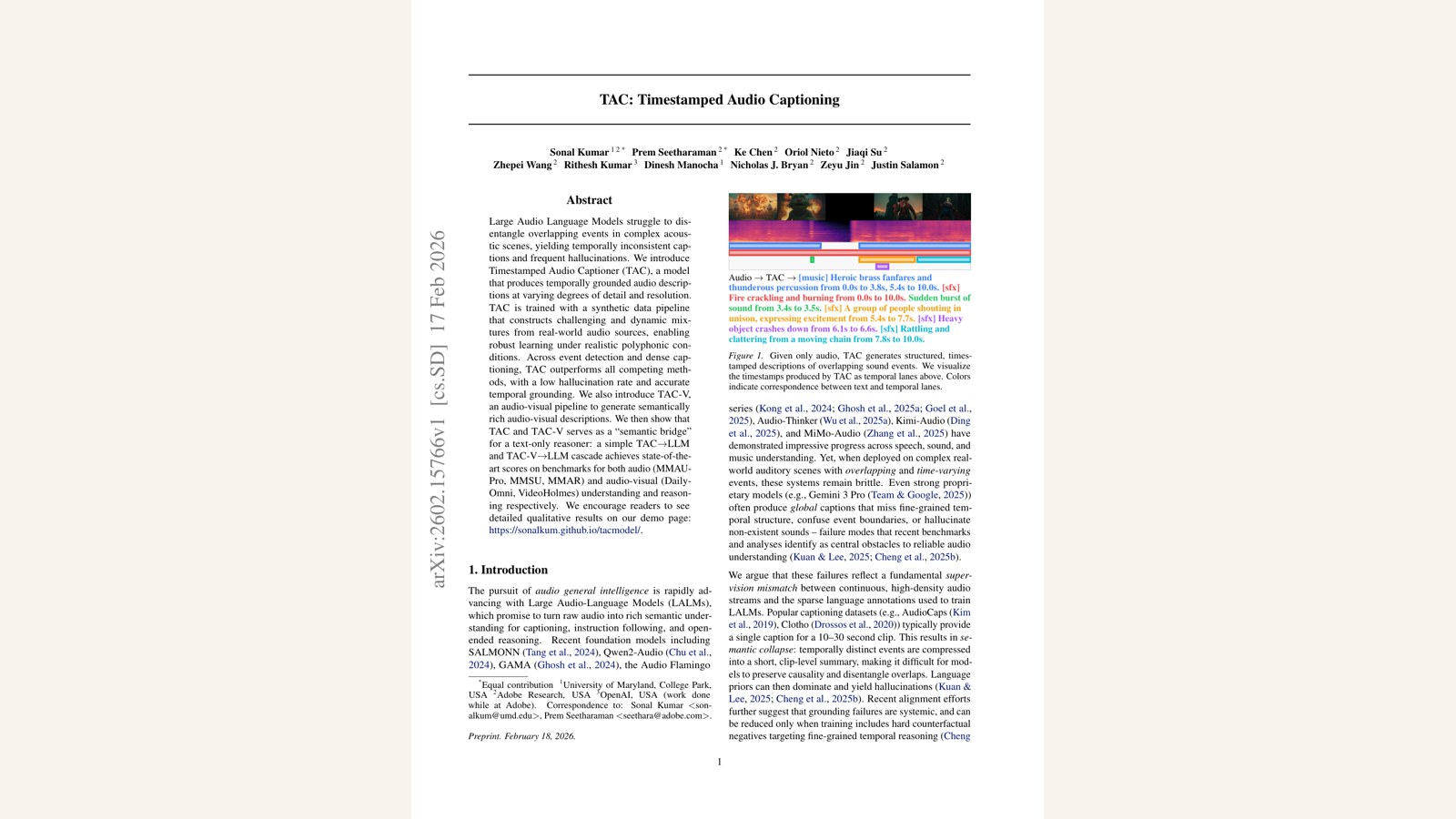 Representative figure for Timestamped Audio Captioning